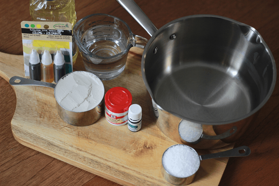 Ingredients for best homemade playdough recipe