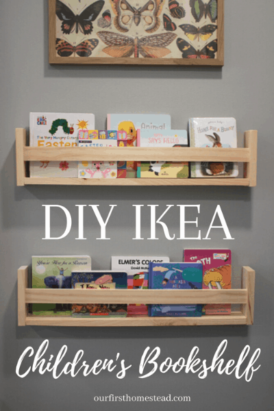 DIY IKEA Children's Bookshelf Pin