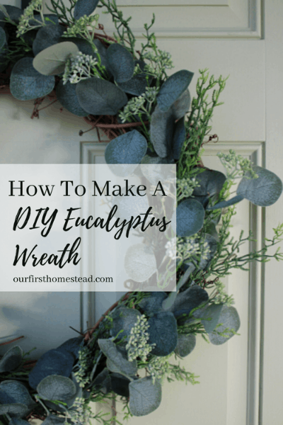 How To Make A DIY Eucalyptus Wreath Pin 