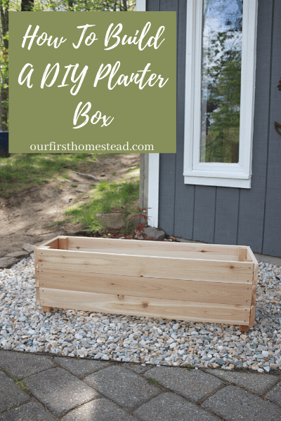 How to build a DIY planter box pin